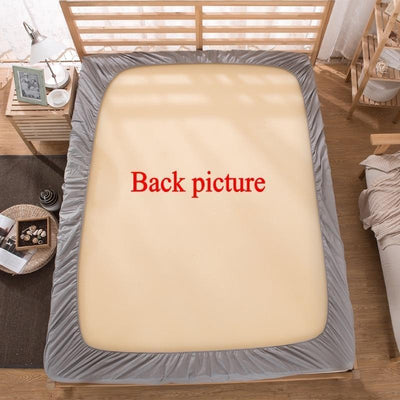 Solid Bed Sheet Mattress Cover