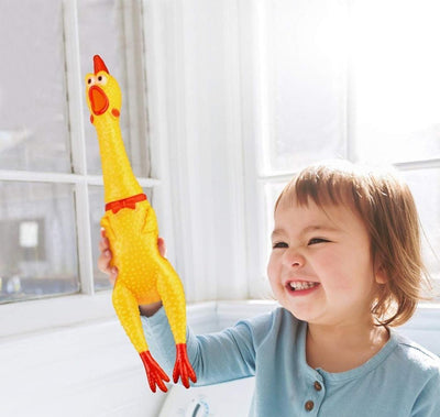 Screaming Chicken Dog Toy