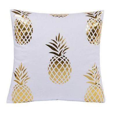 Black White Bronzing Foil Print Decorative Pillows