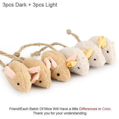 6pcs/lot Catnip Mice Toys