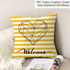 New Style Geometric Yellow Decorative Cushion For Sofa