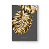 Nordic Golden abstract leaf flower Wall Art