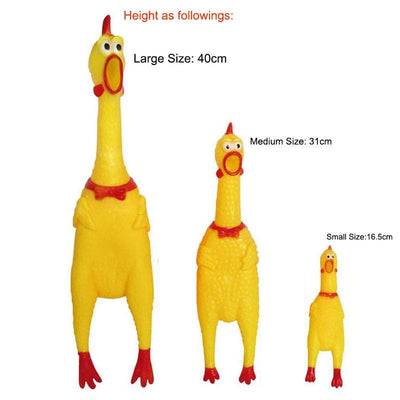 Screaming Chicken Dog Toy