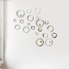 26/24pcs 3D Mirror Wall Sticker