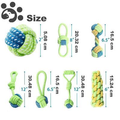 7 Pack Pet Dog Toys for Large or Small Dogs