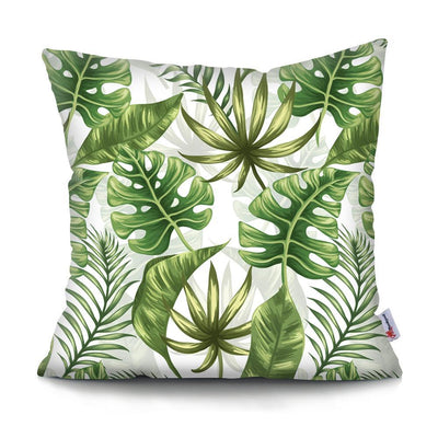 Cactus Monstera, Tropical Leaf pillowcase, Abstract flower, Decorative Pillow