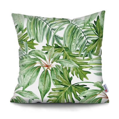 Cactus Monstera, Tropical Leaf pillowcase, Abstract flower, Decorative Pillow