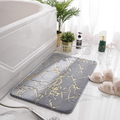 Non-Slip Mat in The Bathroom - Faux Fur Rabbit