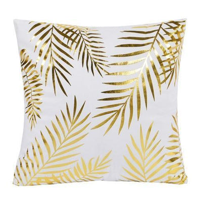 Black White Bronzing Foil Print Decorative Pillows