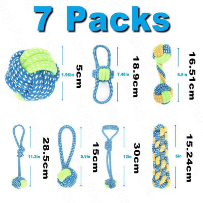 7 Pack Pet Dog Toys for Large or Small Dogs