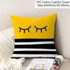 New Style Geometric Yellow Decorative Cushion For Sofa