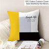 New Style Geometric Yellow Decorative Cushion For Sofa