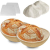 9 Inch Bread Banneton Proofing Basket-Baking Bowl Dough for Sourdough Lame Bread - 1 or 2 Pack