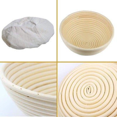 9 Inch Bread Banneton Proofing Basket-Baking Bowl Dough for Sourdough Lame Bread - 1 or 2 Pack