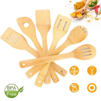 Cooking Utensil Wooden Set - 6 Piece