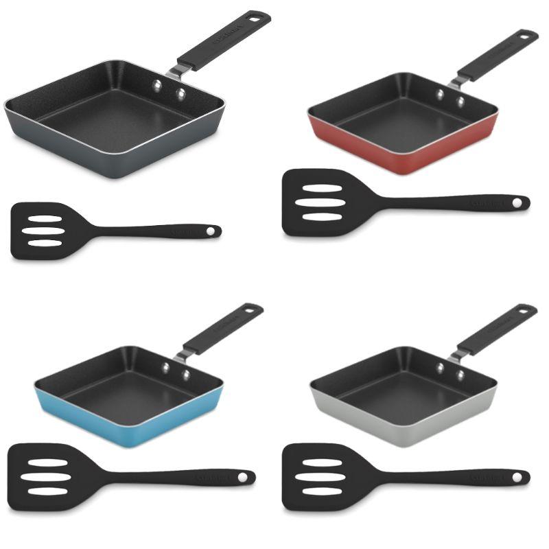 Cuisinart Mini Square Nonstick Fry Pan with Slotted Turner