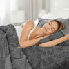 Laura's Lace 3 Piece Pintuck Pinch Pleated Duvet Cover - Zipper Closure