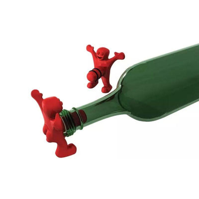 Happy Man Bottle Opener  Stopper  and Corkscrew - 3 Piece