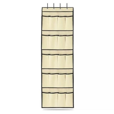 20 Pocket Over The Door Shoe Rack Organizer