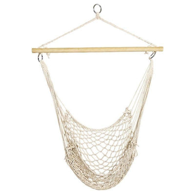 Hanging Rope Hammock Chair Swing with Spreader Bar