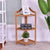 3 Tier Free Standing Bamboo Corner Shelf