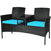 Patio Rattan Conversation Sofa Seat Set