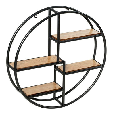 Hanging Circular 4-Tier Wall Mounted Storage Rack Shelf