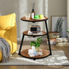 3-Tier Round Sofa Side Table