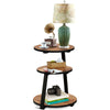 3-Tier Round Sofa Side Table