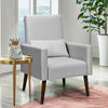 2-in-1 Fabric Upholstered Rocking Chair with Pillow