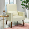 2-in-1 Fabric Upholstered Rocking Chair with Pillow