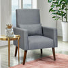 2-in-1 Fabric Upholstered Rocking Chair with Pillow