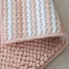 Ultra-Soft Plush Two-Tone Bubble Chenille Anti-Slip Bath Mat - 17" W x 24" L