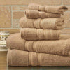 6 Piece Bibb Home Towel Set  100% Egyptian Cotton - 6 Colors