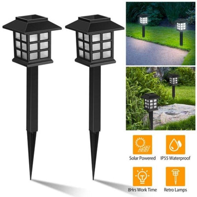 Waterproof Garden Solar Pathway Lights - 4 Pack