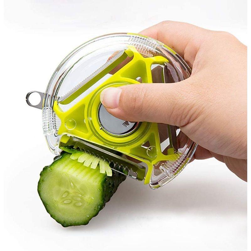 3-in-1 Rotary Swivel Julienne Peeler