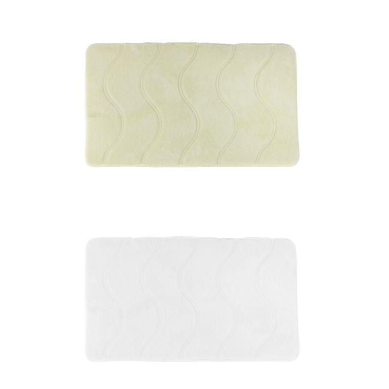 Memory Foam Non Slip Bath Mat 17x24" - 2 Pack