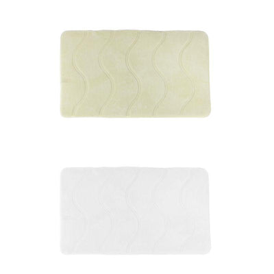 Memory Foam Non Slip Bath Mat 17x24" - 2 Pack