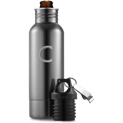 12oz Insulated Stainless Steel Cold Beer Bottle Holder with Bottle Opener