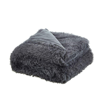 Cozy Tyme Towny Faux Lamb Fur Throw Blanket - 50" x 60"