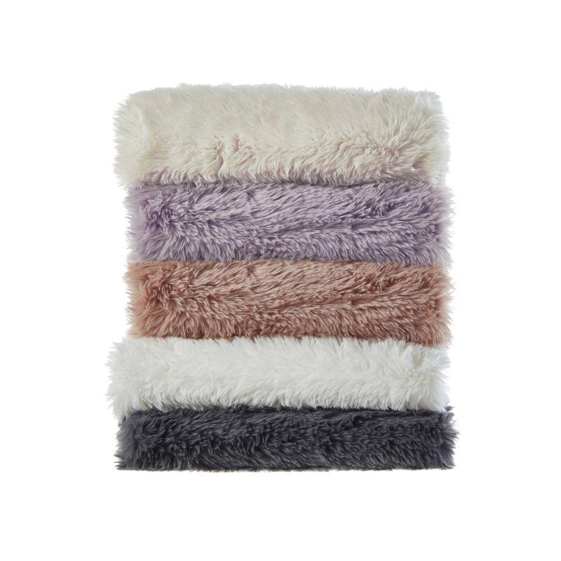 Cozy Tyme Towny Faux Lamb Fur Throw Blanket - 50" x 60"